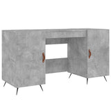 Desk Concrete Grey 140x50x75 cm Engineered Wood 829520
