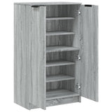 Shoe Cabinet Grey Sonoma 59x35x100 cm Engineered Wood 817109