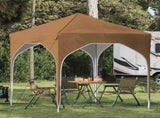 Pop-up Party Tent 194 x 194 x 245 cm Beige 42019815