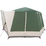 Cabin Tent 5-Person Green and White 333 x 317 x 194 cm 42004029