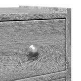 Narrow Bathroom Cupboard with Wheels Grey Sonoma Engineered Wood 855291