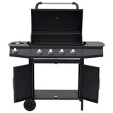 Gas Barbecue Grill 41 Cooking Zone Black Steel 310105