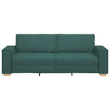 Sofa Dark Green 220 x 78 x 84 cm Fabric 4104995
