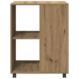 Side Table with Wheels Artisian Oak 55x60x78 cm Engineered Wood 853163