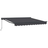 Retractable Awning Manual Anthracite 350x250 cm Fabric 3330221