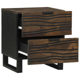 Bedside Cabinet Walnut 40 x 33 x 46 cm Solid Acacia wood 4018006