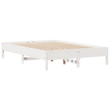 Bookcase Bed without Mattress White 120x200 cm Solid Wood Pine 3322874