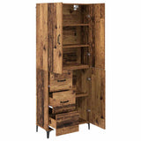 Highboard Old Wood 69.5 x 34 x 180 cm Engineered Wood 3415628