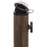 Umbrella Base Bronze 44x44x31 cm Cast Iron 317762