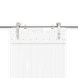 Sliding Door Hardware Kit 183 cm Stainless Steel Silver 4009700