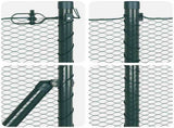 Welded Wire Fence with Concrete Base 25 x 0.8 m 3353512