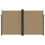 ZNTS Retractable Side Awning Taupe 200x1200 cm 4004859