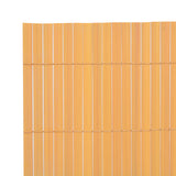 Double-Sided Garden Fence PVC 90x500 cm Yellow 43629