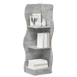 Corner Shelf Concrete Grey 34 x 33 x 102 cm Engineered Wood 899939