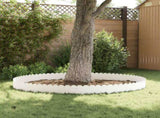 Lawn Edging 30 pcs 103 x 25 cm Steel White 8008698