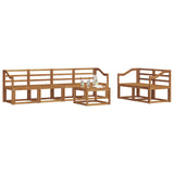 Outdoor Sofa Set 7 pcs Natural 3366057