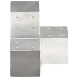 Post Connectors 4 pcs Y Shape Galvanised Metal 101x101 mm 145482