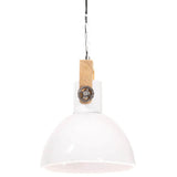 Industrial Hanging Lamp 25 W White Round 30 cm E27 320539