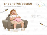 Kids Sofa Toddler Chair Children Armchair for Preschool Bedroom Playroom with Ear Modeling Wood T3398P347653