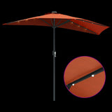 Garden Parasol Terracotta 294 x 150 x 223 cm 42003264