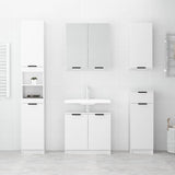 Bathroom Cabinet White 64.5x33.5x59 cm Engineered Wood 811304