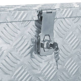 Aluminium Box 80.5x22x22 cm Silver 142937