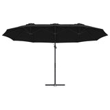 Umbrella Black 372 x 198 x 243 cm Polyester and Aluminium 42003379