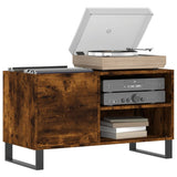 Record Cabinet Smoked Oak 85x38x48 cm Engineered Wood 831713