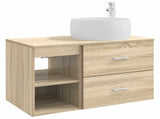 Bathroom Furniture Set 2 pcs Sonoma Oak Engineered Wood 3403922