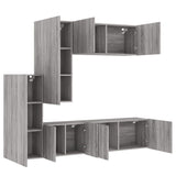 5 Piece TV Wall Units Grey Sonoma Engineered Wood 3216494