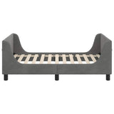 Children's Bed Frame with Headboard Dark Grey 80 x 160 cm 42010858
