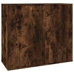 ZNTS Sideboards 3 pcs Smoked Oak Engineered Wood 3185404