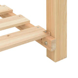 Garden Planter Beige 115 x 59 x 76.5 cm Solid fir wood 42006567