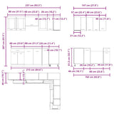 11 Piece Kitchen Cabinet Set Lyon" Artisan Oak Engineered Wood 3328576