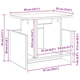 TV Stand Grey Sonoma 50 x 35 x 45 cm Engineered Wood 891010