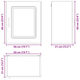 Dishwasher Panel Kalmar Black Oak 50 x 31 x 60 cm 8003787