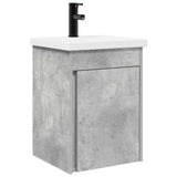 Bathroom Vanity Unit with Tap Concrete Grey 42 x 40 x 74.5 cm 889532