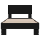 Bed Frame without Mattress Black 75x190 cm Small Single 845812