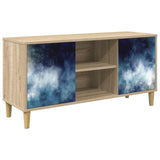 TV Cabinet RAALTE 102 x 33 x 50 cm Sonoma Engineered Wood 8007032