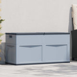 Garden Storage Box 320 L Grey Black 45689
