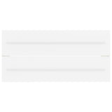 Sink Cabinet with Built-in Basin White Engineered Wood 3099068
