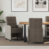 Dining Chairs with Wheels 2 pcs Dark grey 57 x 67 x 98 cm 42017898