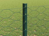 Welded Wire Fence 50 x 1.2 m PVC-Coated Steel Green 3336759