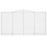 Arched Gabion Basket 400x50x200/220 cm Galvanised Iron 153540