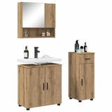 Bathroom Furniture Set with Drawer with Door 3 pcs Artisan Oak 3392962