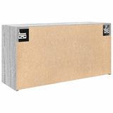 Bathroom Wall Cabinet Grey Sonoma 80x25x40 cm Engineered Wood 860090