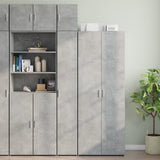 Slim Storage Cabinet Concrete Grey 30x42.5x225 cm Engineered Wood 3281262