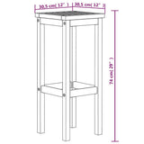 Bar Stools 4 pcs Solid Wood Acacia 3115989