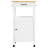 Kitchen Trolley MONZA 48x40x88.5 cm Solid Wood Pine 376090