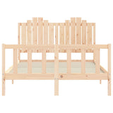 Bed Frame without Mattress 140x190 cm Solid Wood Pine 3192276